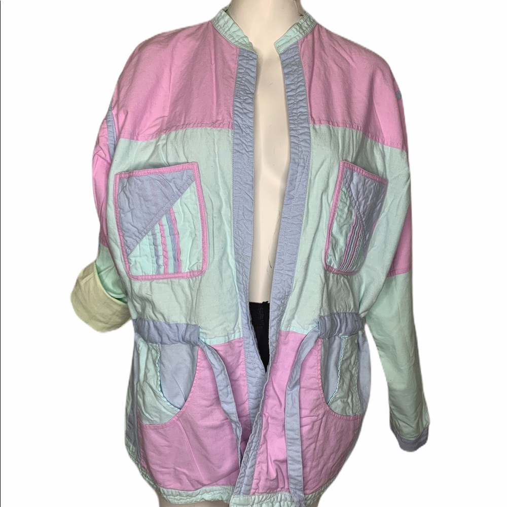 SOLD EBay Vintage 80's Reversable Colorblock Jacket - Picture 4 of 5